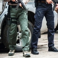 Miasto taktyczne spodnie wojskowe mężczyźni SWAT bojowe spodnie wojskowe mężczyźni wiele kieszenie wodoodporne odporne na zużycie Casual Cargo spodnie 5XL 2